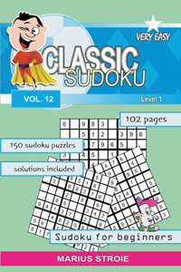 Classic Sudoku - very easy, vol. 12