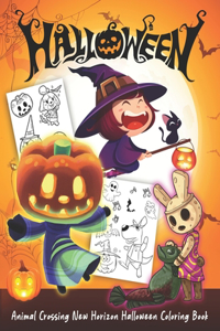 Animal Crossing New Horizon Halloween Coloring Book