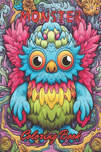 Monster Coloring Book for Adults