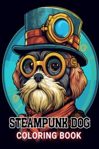 Steampunk Dog Coloring Book