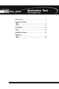 Evaluative Test GED with Answer Key