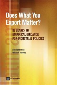 Does What You Export Matter?