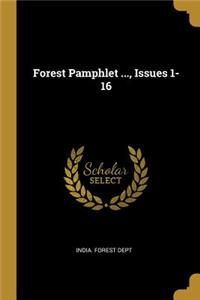 Forest Pamphlet ..., Issues 1-16