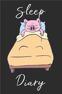 Pig Sleep Diary: Track sleep times, thoughts, dreams and insomnia.