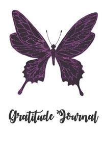 Black and Purple Butterfly Gratitude Journal