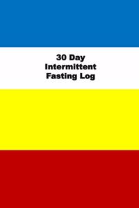 30 Day Intermittent Fasting Log