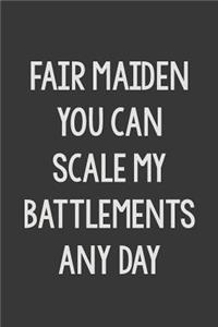 Fair Maiden You Can Scale My Battlements Any Day