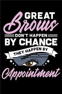 Great Brows Don't Happen By Chance They Happen By Appointment