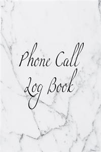 Phone Call Log Book