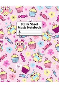 Blank Sheet Music Notebook