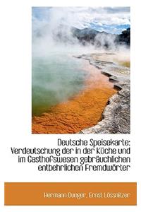 Deutsche Speisekarte