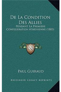 De La Condition Des Allies