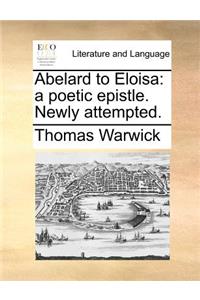 Abelard to Eloisa