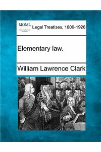 Elementary Law.