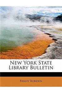 New York State Library Bulletin