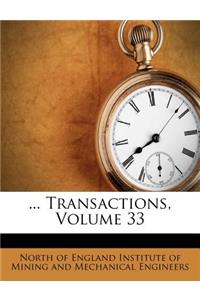 ... Transactions, Volume 33