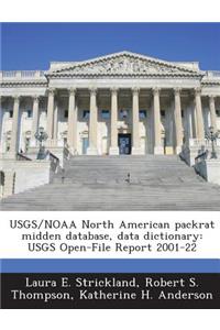 Usgs/Noaa North American Packrat Midden Database, Data Dictionary