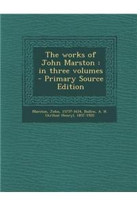 The Works of John Marston