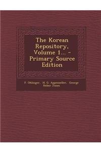 The Korean Repository, Volume 1...