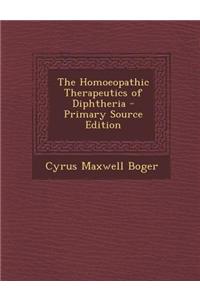 The Homoeopathic Therapeutics of Diphtheria