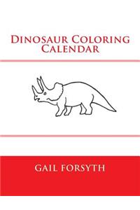 Dinosaur Coloring Calendar