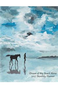 Dream of My Beach Horse 2017 Monthly Planner