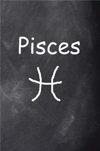 Pisces Symbol Zodiac Sign Horoscope Journal Chalkboard