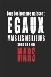 Tous Les Hommes naissent Egaux Mais Les Meilleurs sont nés en JUIN carnet de notes