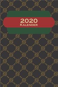 Edler schwarzer Luxus Kalender 2020