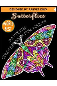Butterflies PATTERNS COLORING BOOK FOR ADULTS