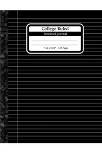 College Ruled Notebook Journal