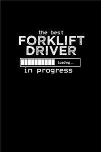 Forklift driver in progress