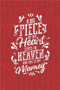 A Big Piece Of My Heart Live In Heaven And She Is My Mamey