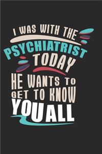 I was with the psychiatrist today - he wants to get to know you all