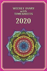 Weekly Diary with TimeSheets 2020