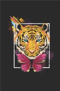 Tiger With Butterflies