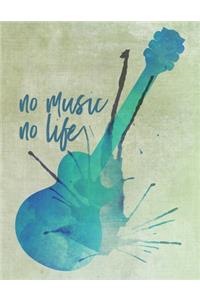 Blank Guitar Tablature Notebook