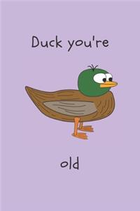 Duck you're old - Notebook