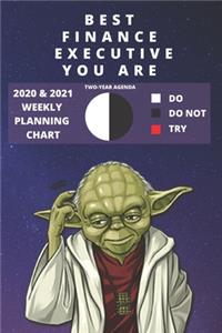 2020 & 2021 Two-Year Weekly Planner For The Best Account Executive - Funny Yoda Quote Appointment Book Gift - Two Year Agenda Notebook