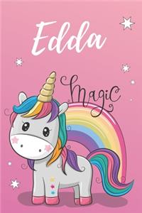 Notizbuch Einhorn Edda