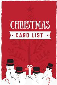 Christmas Card List: Record Book and Tracker For Holiday Cards You Send and Receive, Christmas Wish List, Christmas gift Tracker (Christmas Card Organizer)