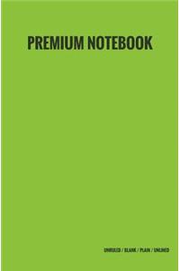 Premium Notebook - Unruled / Blank / Plain / Unlined