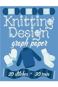 Knitting Design Graph Paper 20 Stitches = 30 Rows