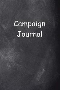 Campaign Journal Chalkboard Design