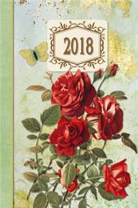 2018 Diary Roses Red Design