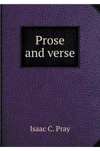 Prose and Verse