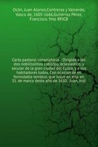 Carta pastoral consolatoria.