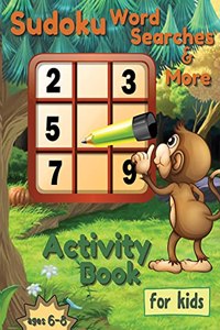 Sudoku Word Searches and More, Activity Book for Kids Ages 6-8