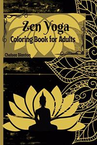 Zen Yoga Coloring Book for Adults