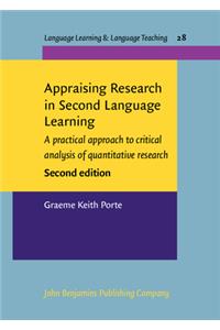 Appraising Research in Second Language Learning